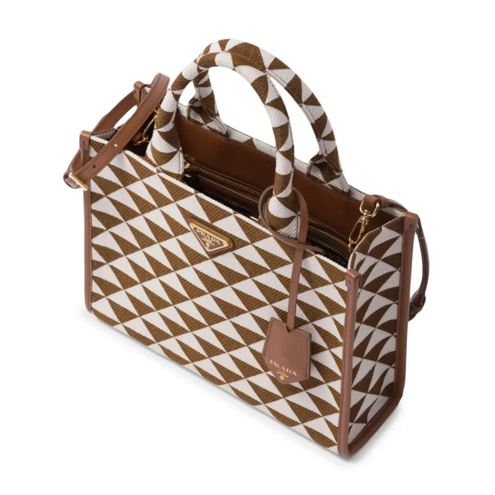 Prada small Symbole jacquard tote bag - Picture 5 of 12